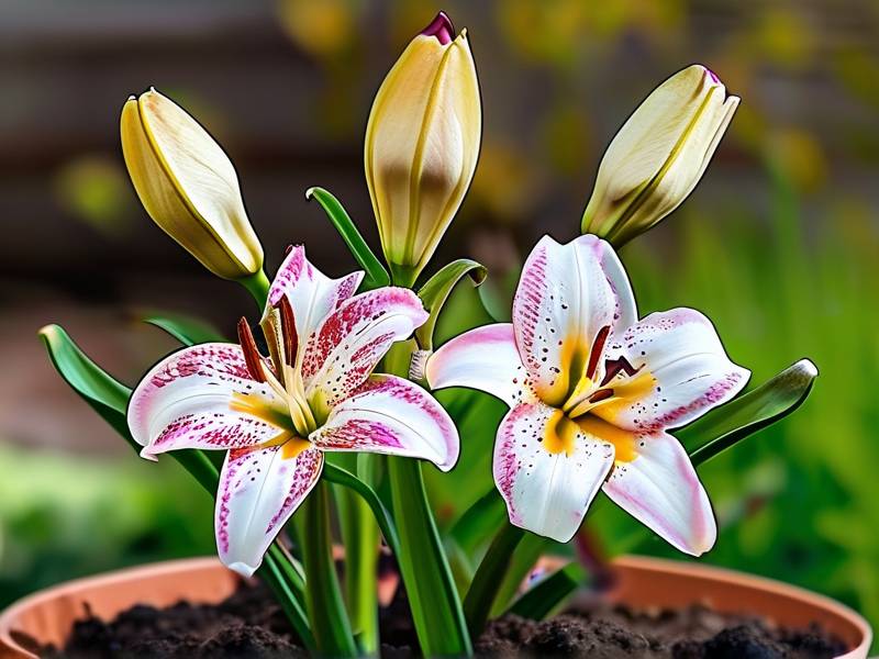 How to Plant Lilies Near Roses or Hydrangeas
