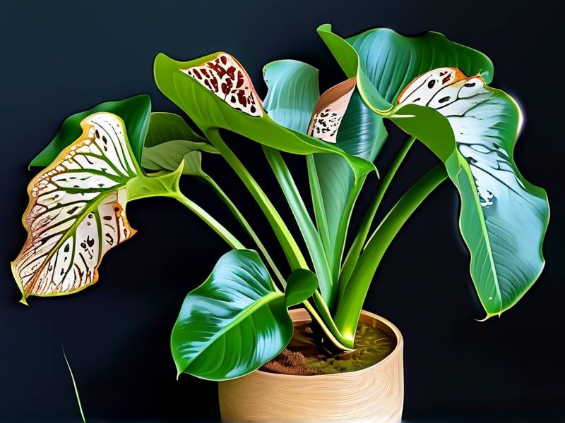 How to fix large water‑soaked necrotic spots on alocasia amazonica leaves